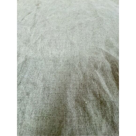 100% Linen XL J. Jill Button Shirt Women Extra Large  Light Tan Flowy Boho Lagen - Picture 5 of 7